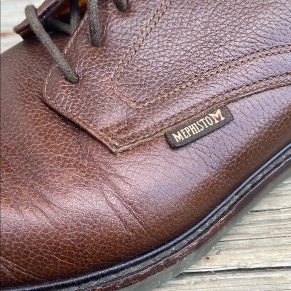 Mephisto Marlon Chestnut Brown Leather Lace Up Shoes Men\'s Size 9.5 main image 4
